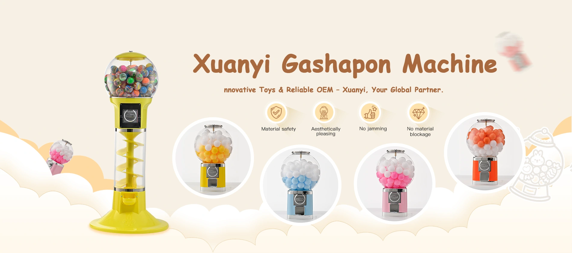 Pystysuuntainen Gashapon-konetoimittaja